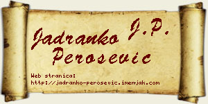 Jadranko Perošević vizit kartica